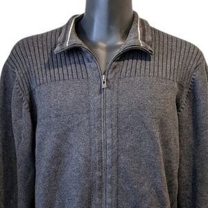 ZEN for Men 100% cotton grey knit cardigan XL
